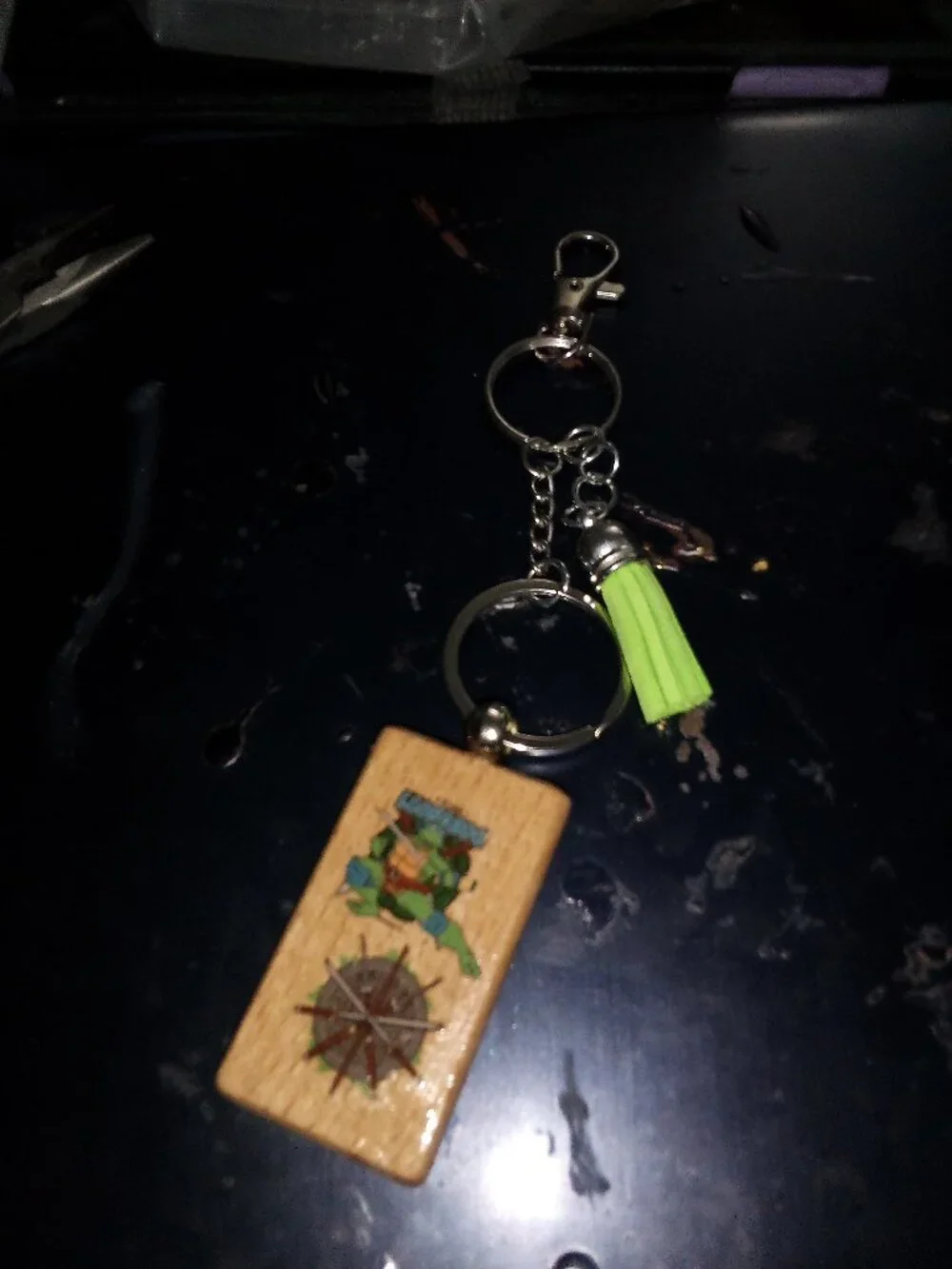 Wooden Teenage Mutant Ninja Turtles Leonardo Bag Charm